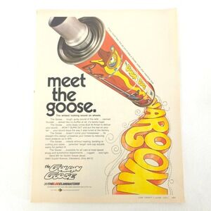 Vintage Golden Goose Exhaust Muffler Print Ad 1971 Garage Wall Art Advertising